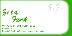 zita funk business card